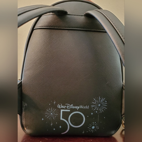 Walt Disney World 50th Anniv Loungefly Large Backpack & Minnie Mouse Stuff - Picture 5 of 16